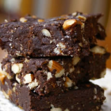 Raw Brownies (made with dates) Photo